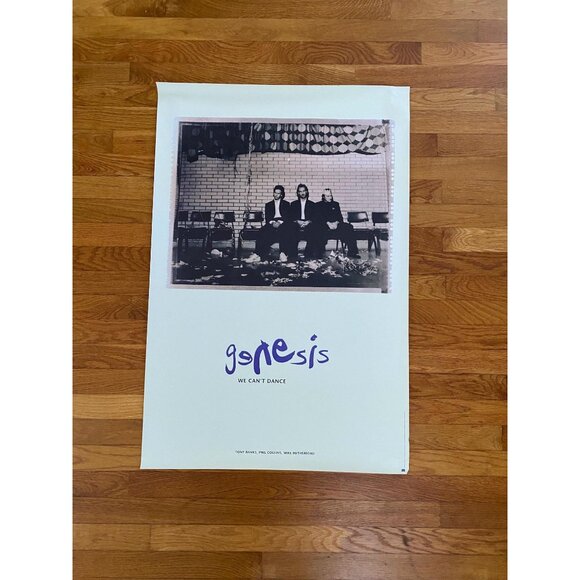 Genesis We Can't Dance Original Promo Poster Phil Collins 1991 36x24 Never Hung - Picture 3 of 9